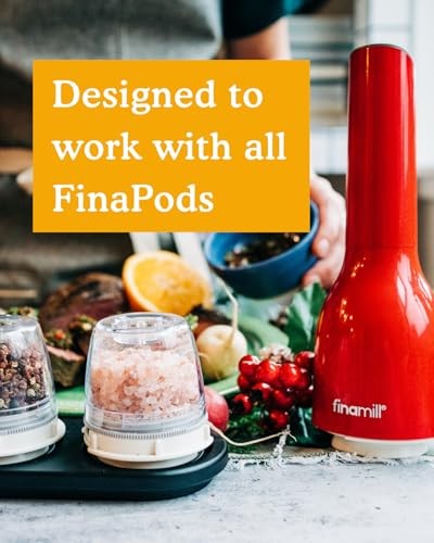 FinaMill Salt and Pepper Mill Tray, Stackable FinaPod Storage, Stylish Kitchen Accessories for Spice Grinder, Gift-Ready - Trio Black