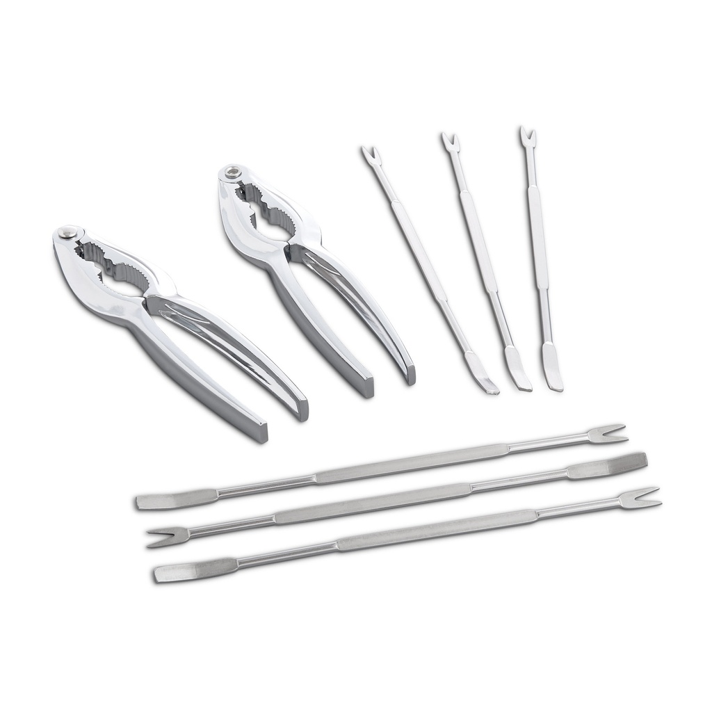 [02855] Seafood Cracker And Pick Set 6 Piece