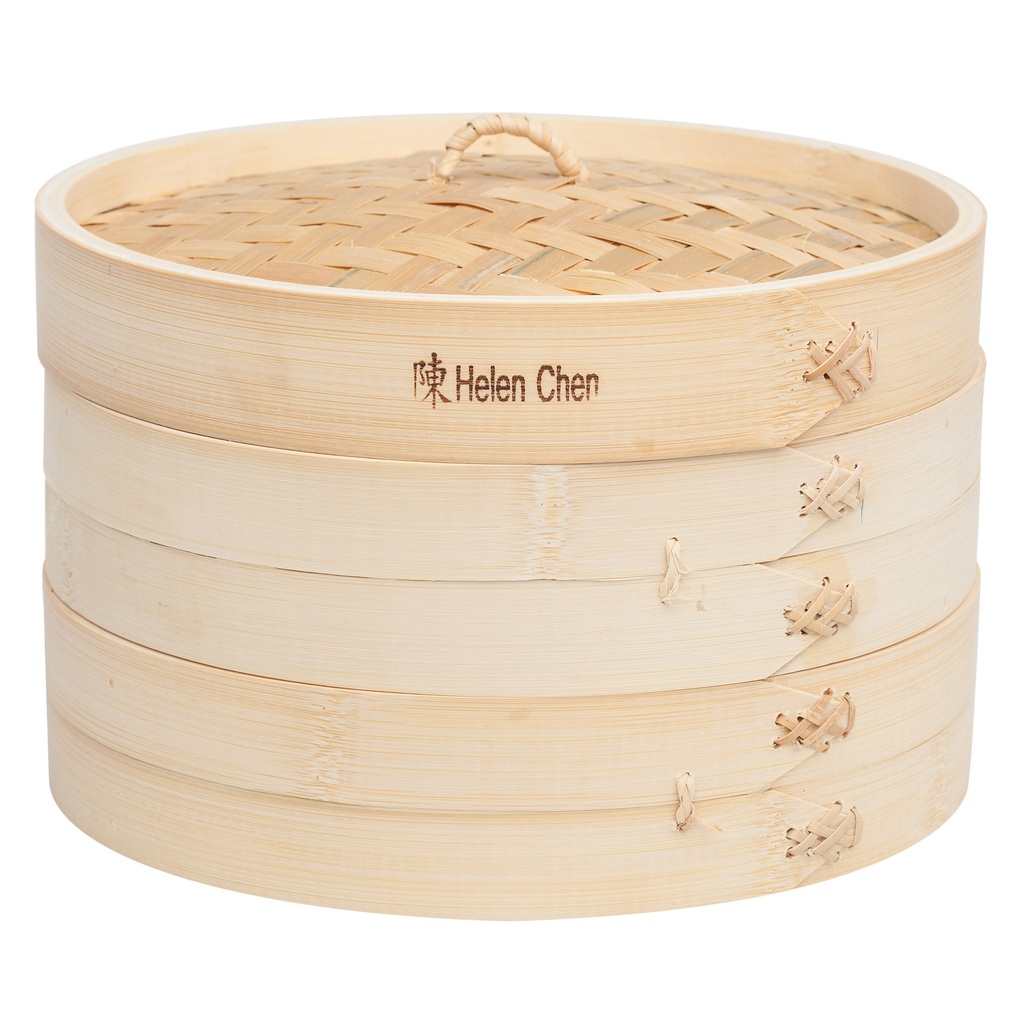 Bamboo Steamer With Lid 10"