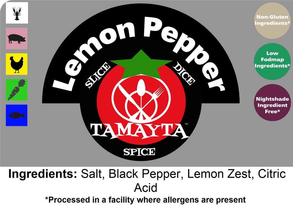 [01831] Lemon Pepper 1/2 Cup Jar