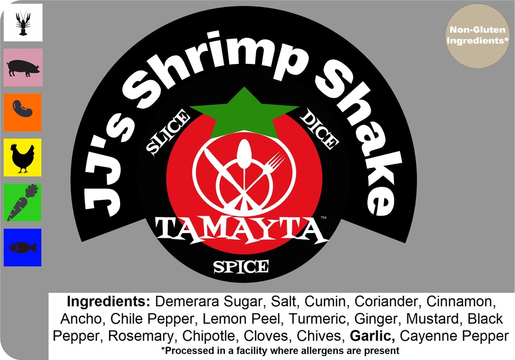 [01847] JJ's Shrimp Shake 1/2 Cup Jar
