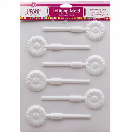 Daisy Hard Candy Lollipop Mold Sheet