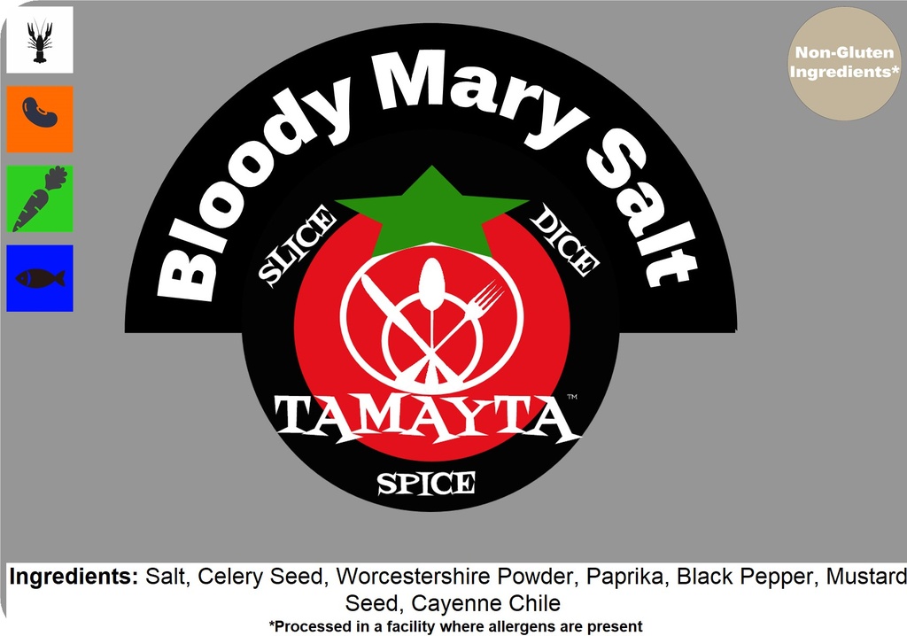 Bloody Mary Salt 1/2 Cup Jar