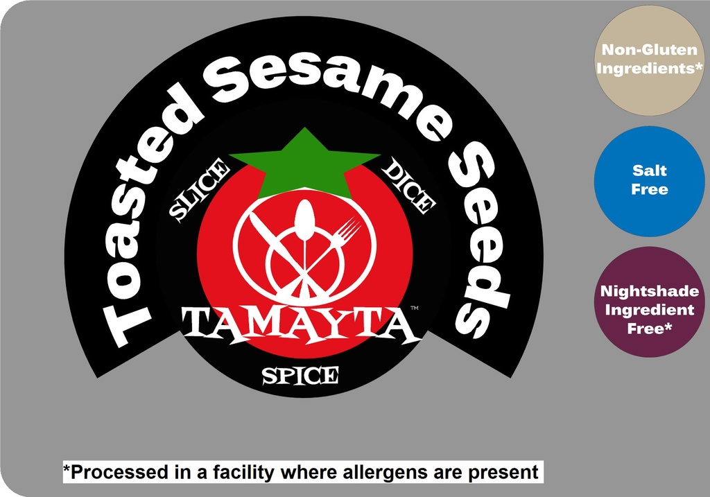 [02033] Sesame Seeds Toasted 1/2 Cup Jar