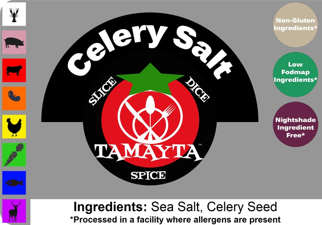 [02119] Celery Salt 1/2 Cup Jar