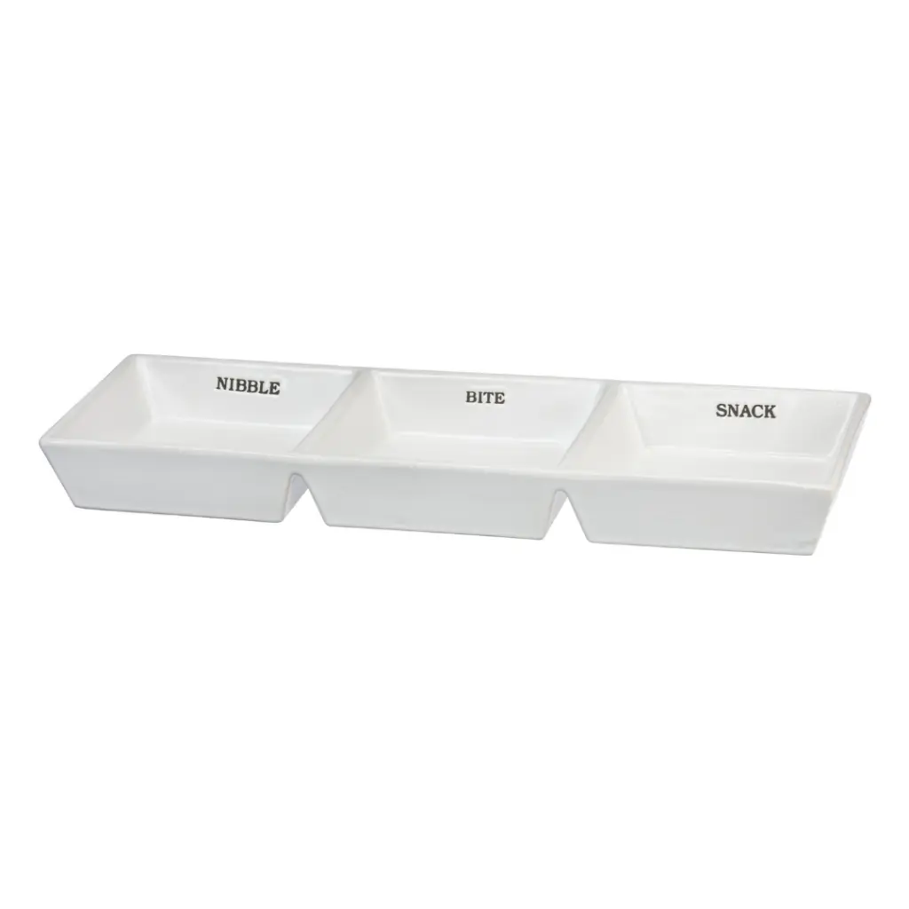 Stoneware Snack Tray
