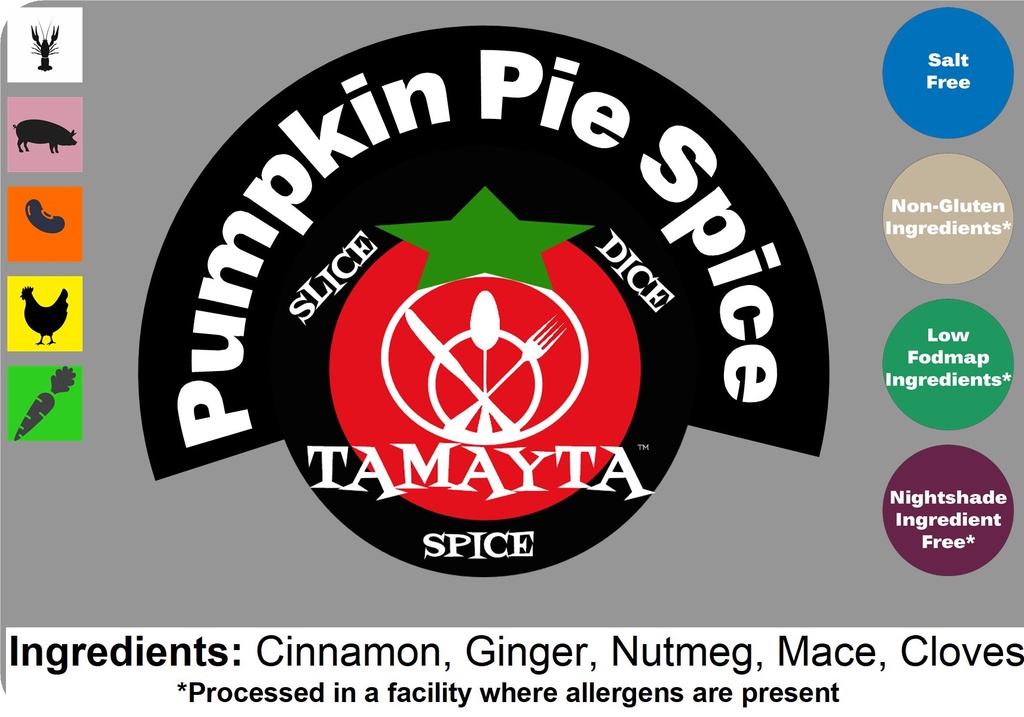 Pumpkin Pie Spice 1/2 Cup Jar