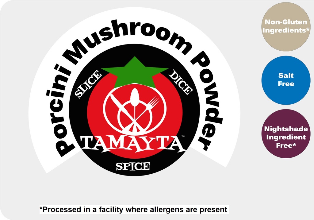 [02432] Porcini Mushroom Powder 1/2 Cup Jar