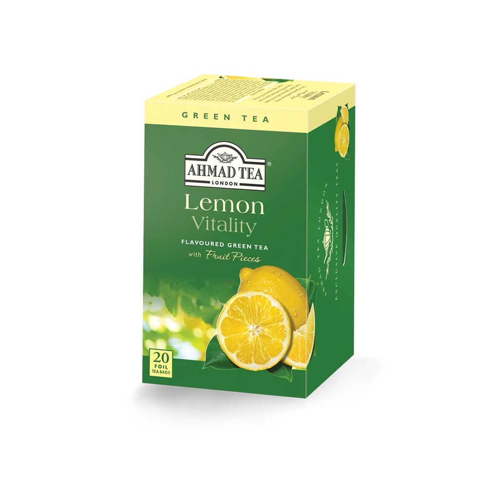 Lemon Vitality Green Tea 20 Bags Ahmad Tea
