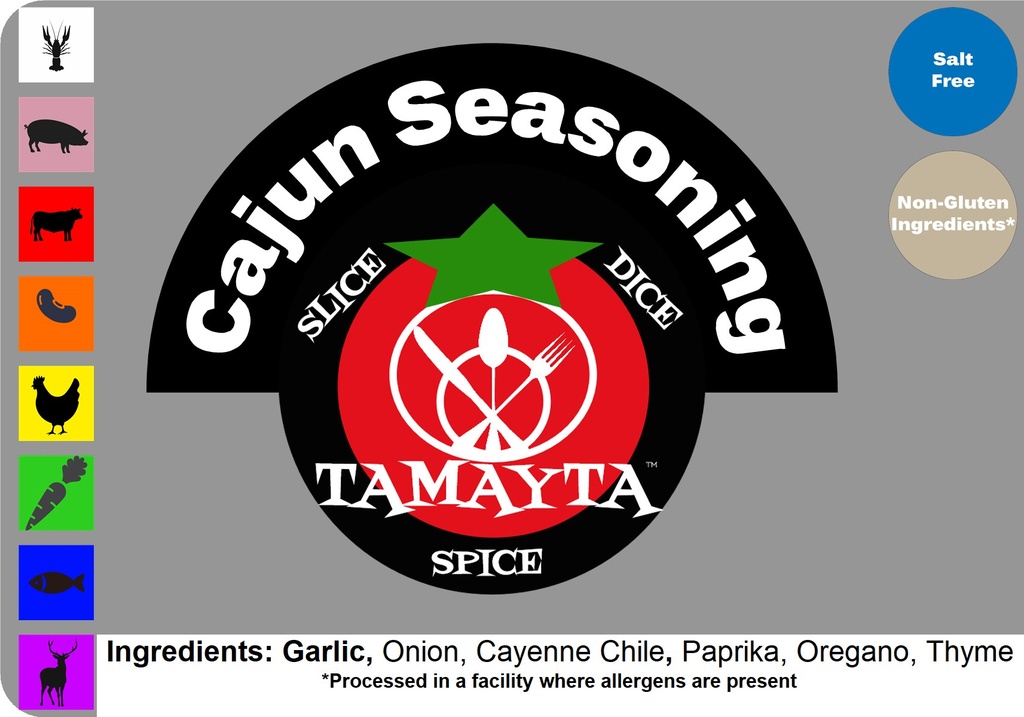 Cajun Seasoning 1/2 Cup Jar
