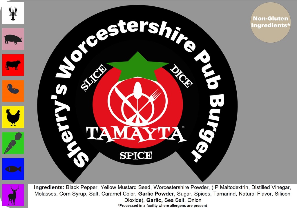 [02695] Sherry's Worcestershire Pub Burger 1/2 Cup Jar