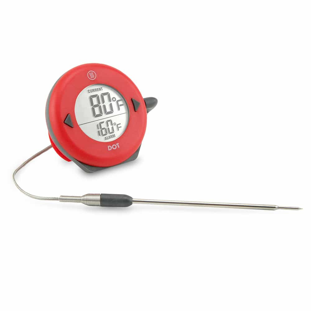 [02716] Dot Simple Alarm Thermometer Red