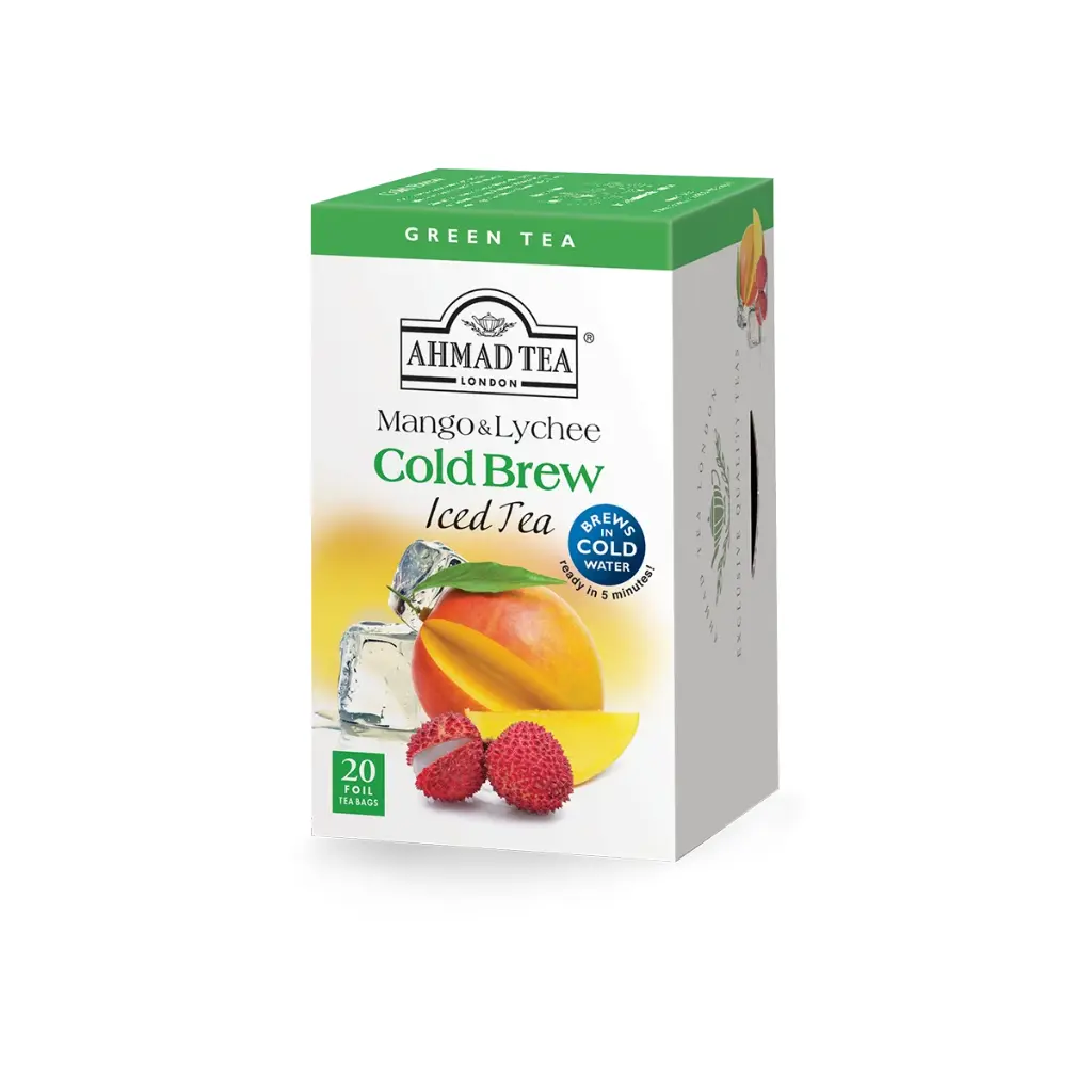 Mango & Lychee Cold Brew Tea 20 Bags Ahmad Tea