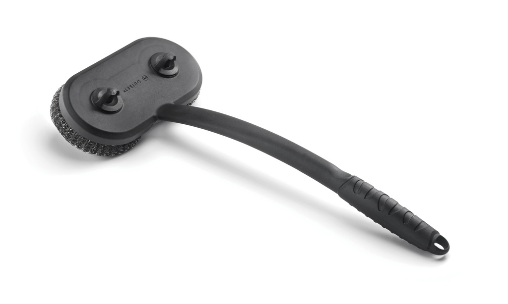 Long Handle Mesh Grill Scrubber Brush