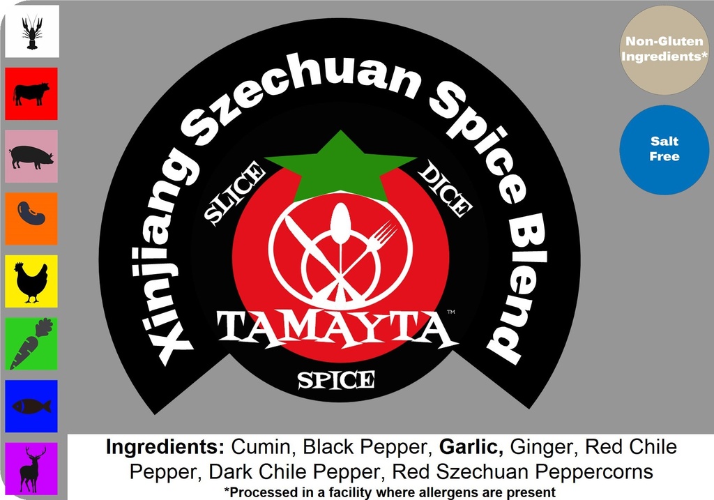 Xinjiang Szechuan Spice Blend 1/2 Cup Jar