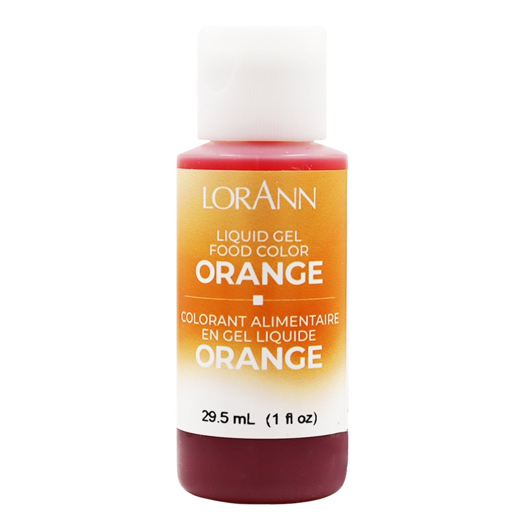 Orange Liquid Gel Food Coloring 1 oz