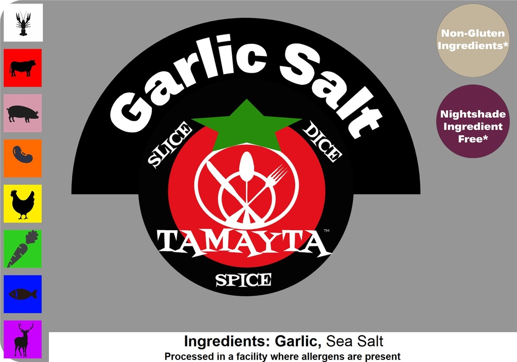 [04511] Garlic Salt 1/2 Cup Jar