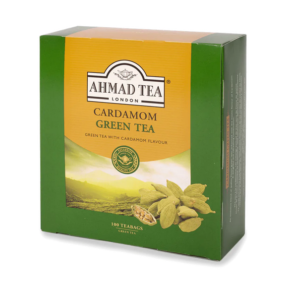 [04934] Cardamom Green Tea 100 Bags Ahmad Tea