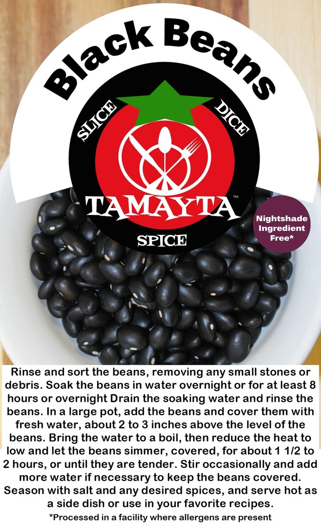 [04939] Black Beans 1 Pound Bag