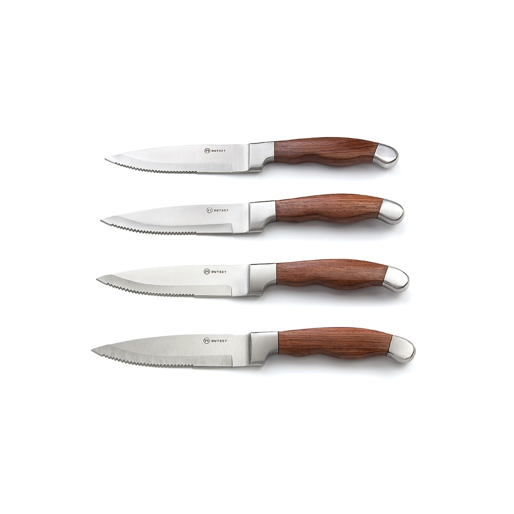 [05099] Steak Knives Jackson Stainless Steel 4 Pc