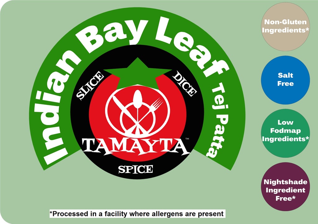 [05166] Indian Bay Leaf (Tej Patta) 1/2 Cup Jar