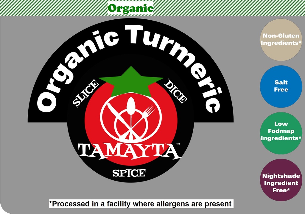 Turmeric, Organic 1/2 Cup Jar