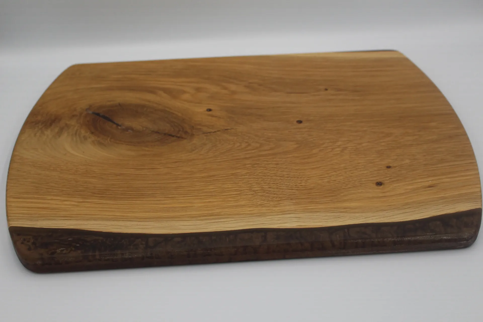 White Oak w/ "Chocolate" Epoxy Edge Accents Charcuterie Board #1937