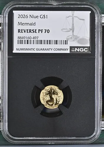 [S-0060] 2026 Mermaid 22 Karat .032 oz Gold