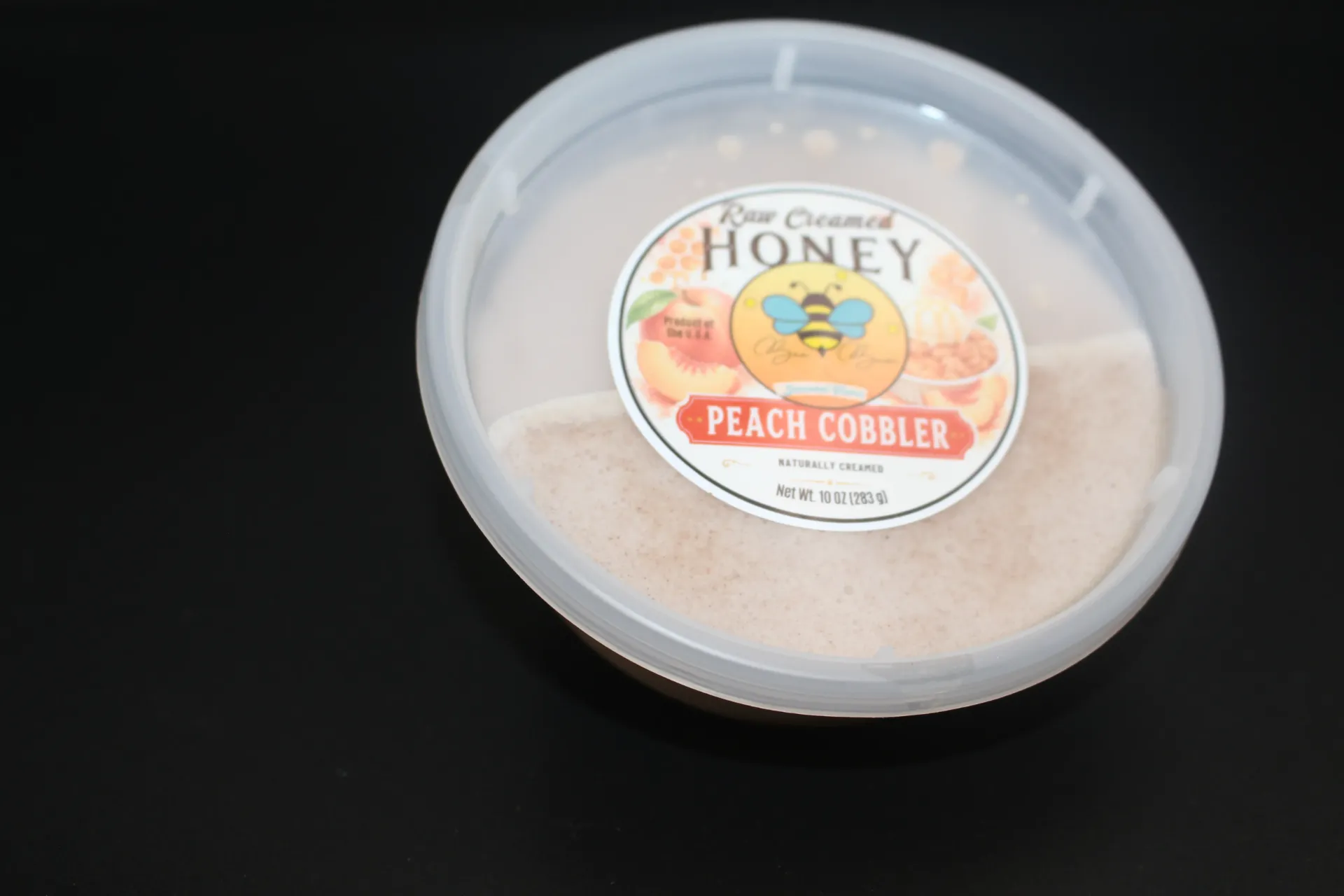 Peach Cobbler Creamed Honey