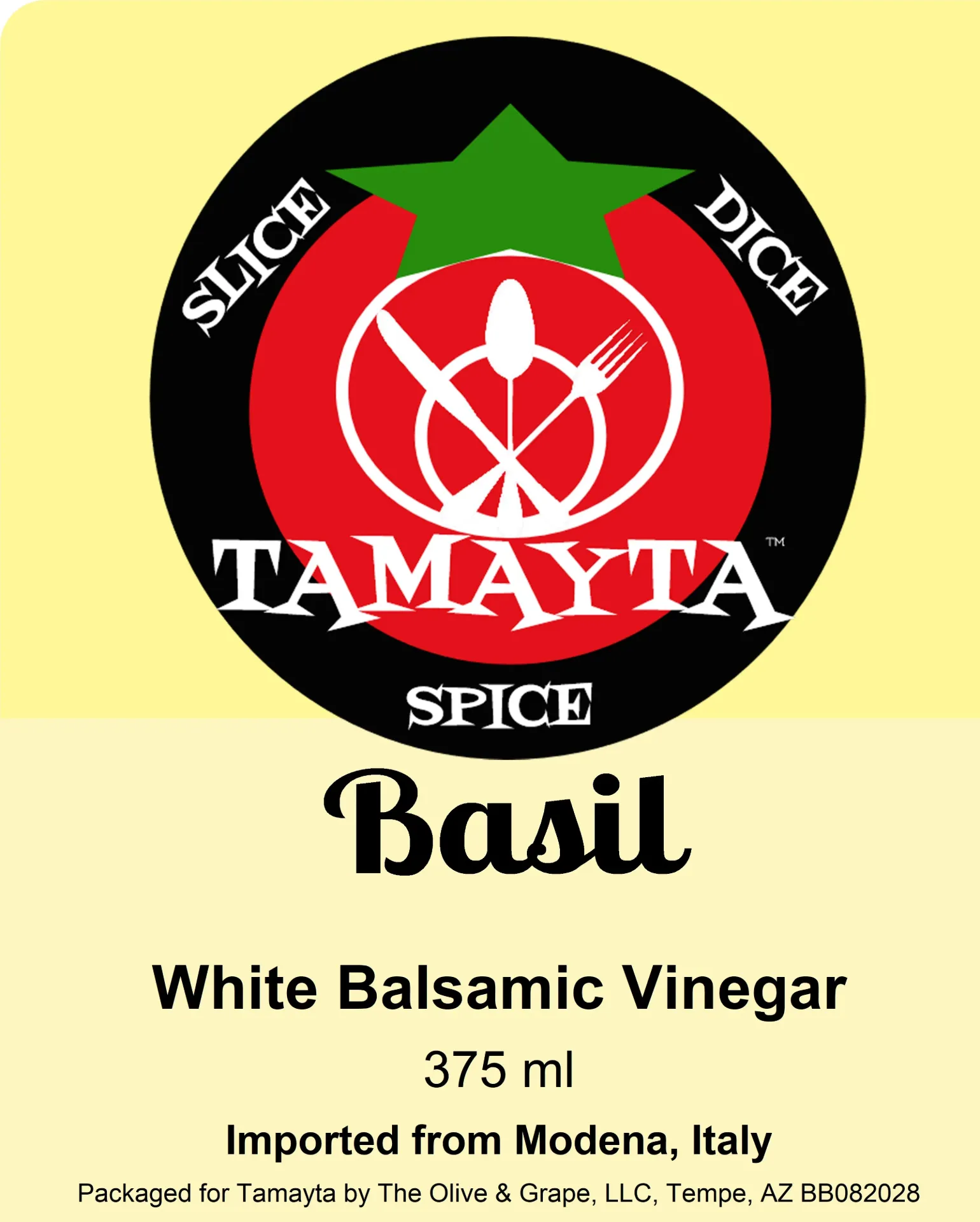 Basil White Balsamic Vinegar 375ml