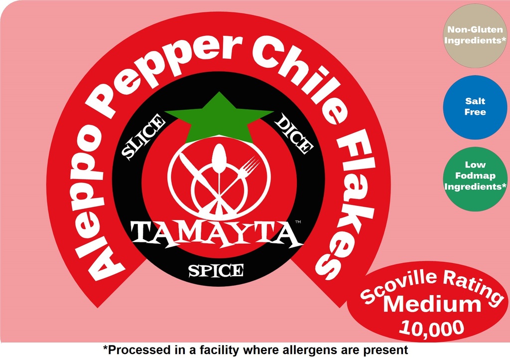 Aleppo Pepper Flakes 1/2 Cup Jar