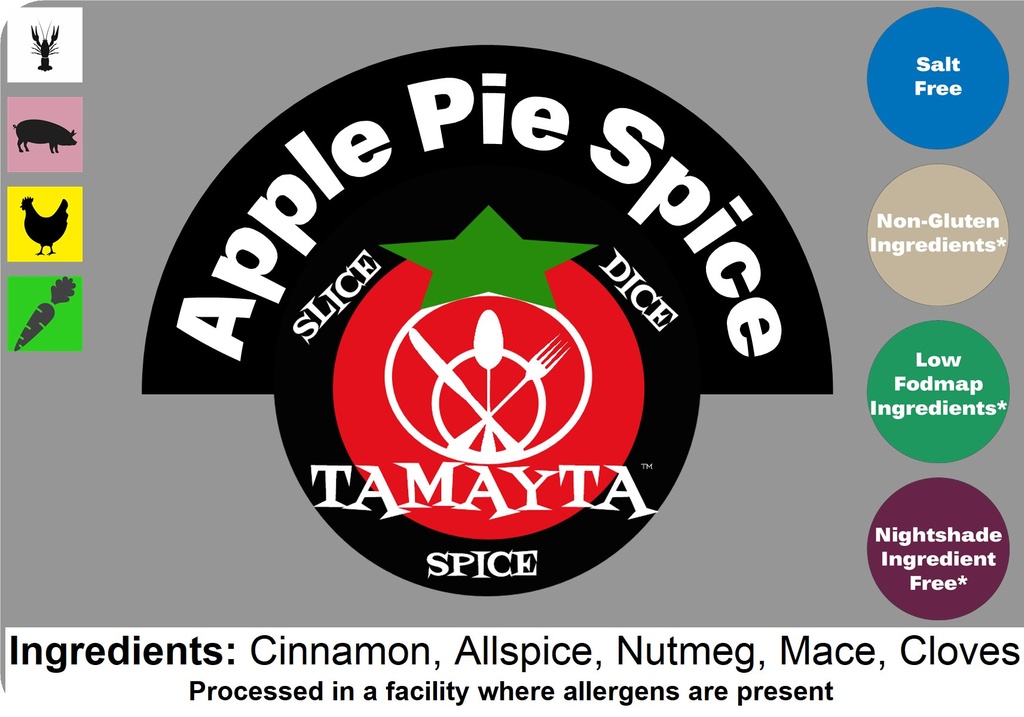 [01200] Apple Pie Spice 1/2 Cup Jar