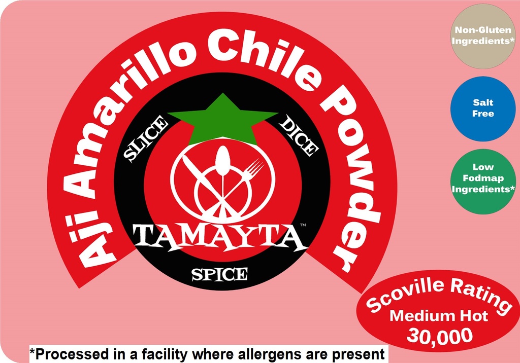 Aji Amarillo Pepper Powder 1/2 Cup Jar