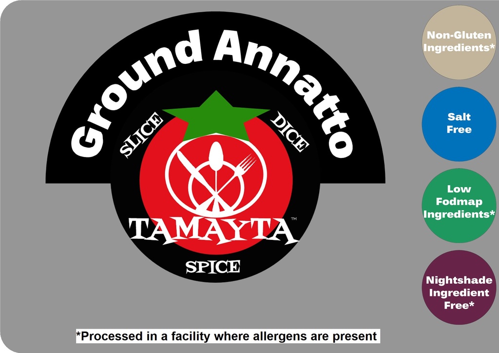 Annatto, Ground Half Cup Jar