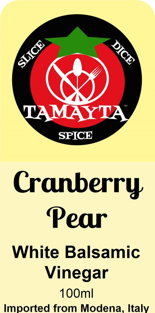 [00974] Cranberry Pear White Balsamic Vinegar 100ml