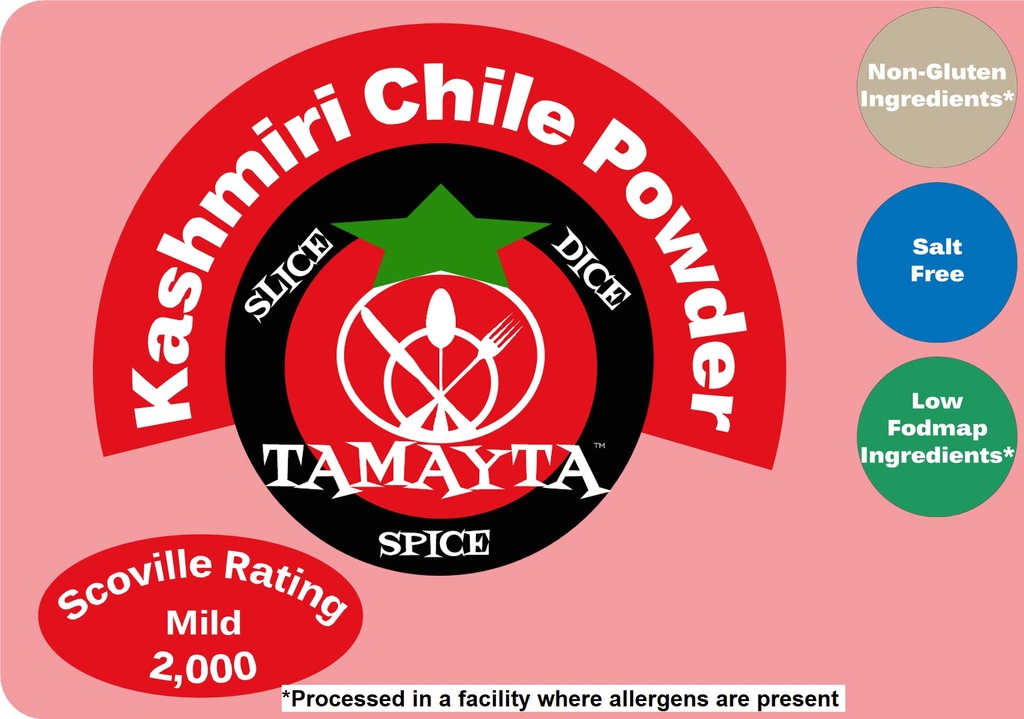 Kashmiri Chile Pepper Powder 1/2 Cup Jar