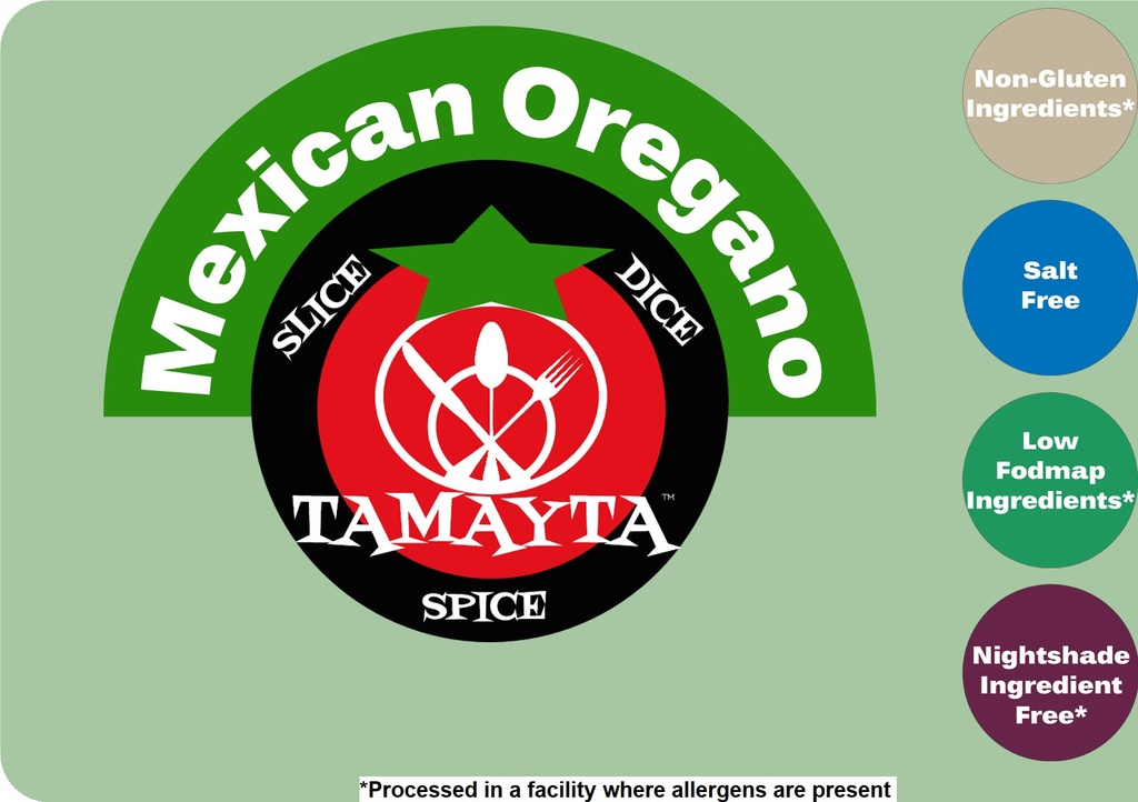 [01454] Oregano, Mexican Leaf 1/2 Cup Jar