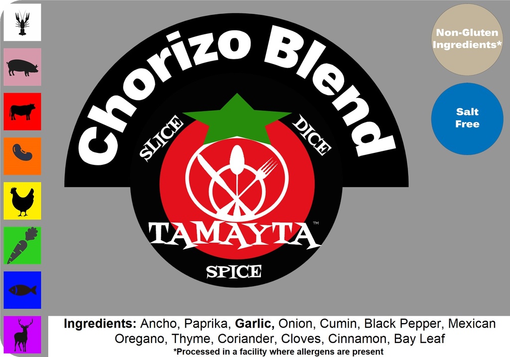 [02522] Chorizo Spice Blend 1/2 Cup Jar