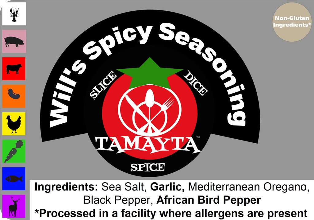 [02835] Will's Spicy Seasoning 1/2 Cup Jar