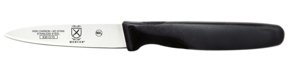 Paring Knife Slim Millennia 3" Black Packaged