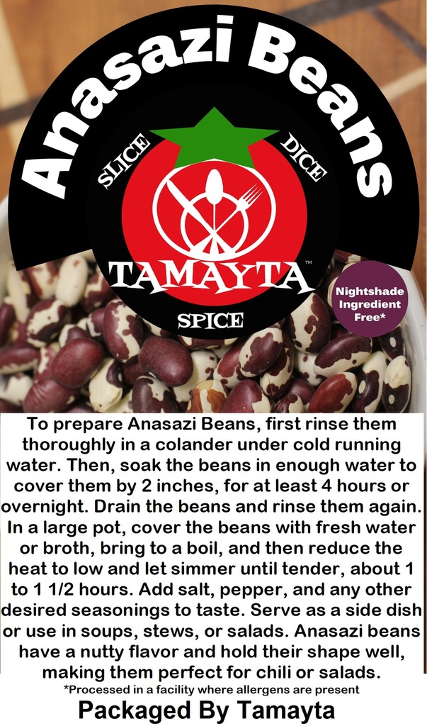 [04984] Anasazi Beans 1 Pound Bag (Net Wt 16 Oz)