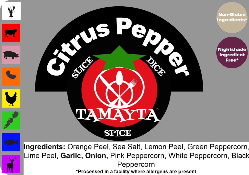 [04986] Citrus Pepper 1/2 Cup Jar