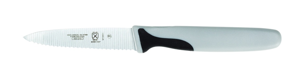 Paring Knife Serrated Slim 3" Gray