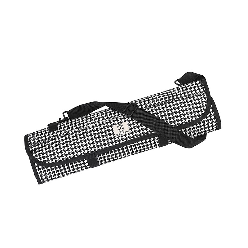 [M30007HTMER] 7 Pocket Knife Roll Hounds Tooth