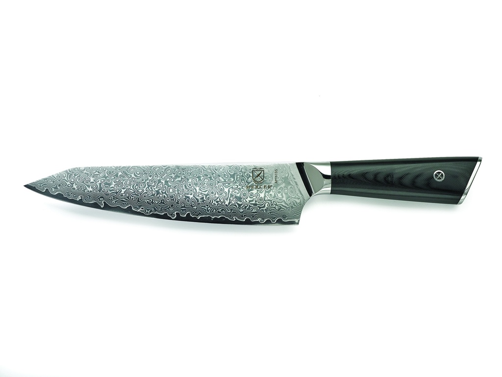 [M13785MER] Chef's Knife 8" Damascus G10 Handle