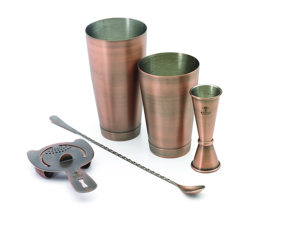 Cocktail Set 4-Piece Basic Antique Copper