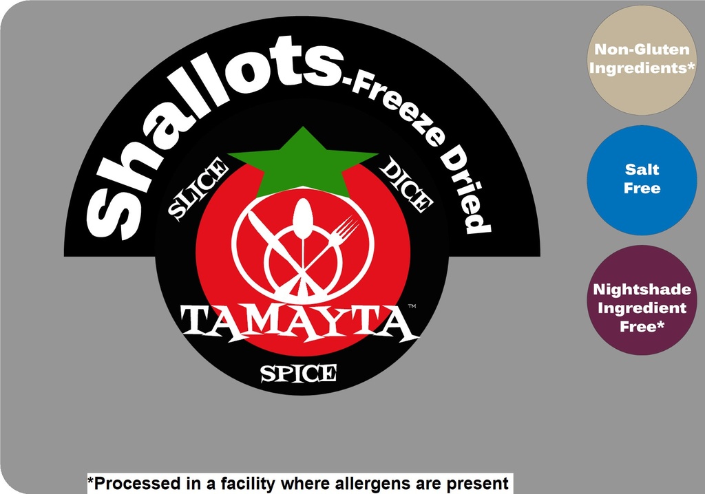 [01704] Shallots Freeze Dried 1/2 Cup Jar