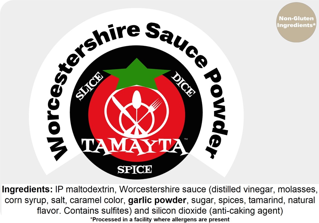 Worcestershire Sauce Powder 1/2 Cup Jar