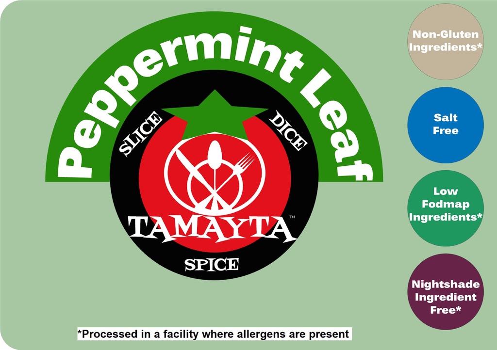 [00138] Peppermint Leaf 1/2 Cup Jar