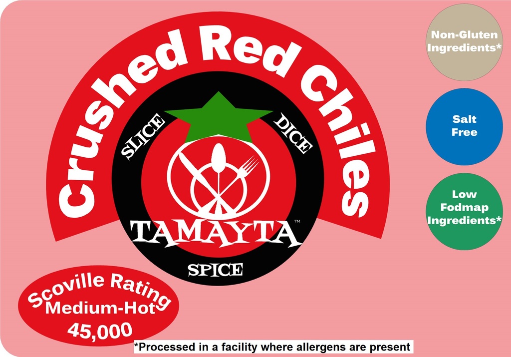 [00848] Red Pepper, Crushed 1/2 Cup